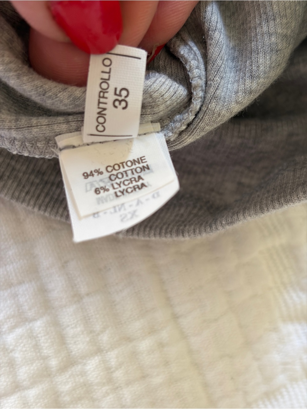 Brunello Cucinelli Sleeveless Knit Tank with Built In Faux Scarf in Light Gray - Picture 5 of 10